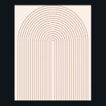 Boho Mitte Jahrhundert Moderne Vintage Linie Regen Poster<br><div class="desc">Boho Mitte Jahrhundert Moderne Vintage Linie Regenbogen Arche 5</div>