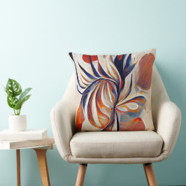 Boho Modern Abstrakt Artwork Kissen
