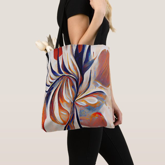Boho Modern Abstrakt Artwork Tasche (Von Nahem)