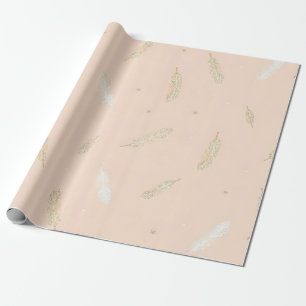 Boho Modern Federn Luxus-Kollektion Geschenkpapier