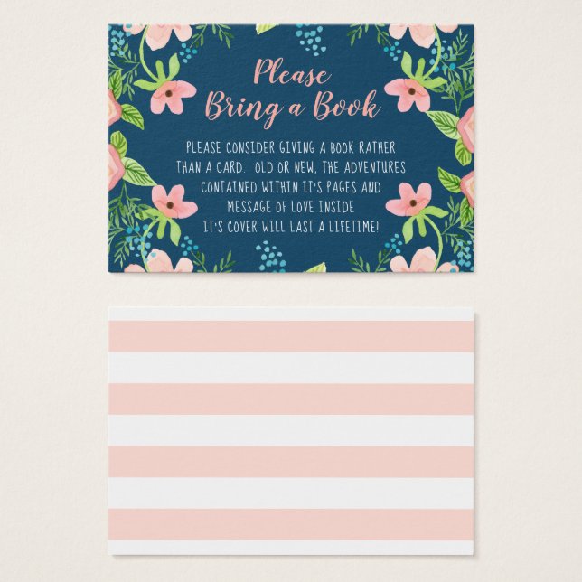 Boho Modern Floral Baby Showcard buchen (Vorne & Hinten)