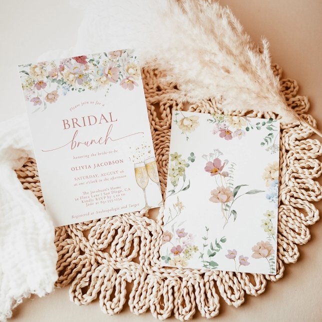 Boho Modern Floral Brautparty | Bridal Brunch I Einladung (Von Creator hochgeladen)