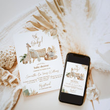 Boho Modern Heart Gender Neutral Baby Shower