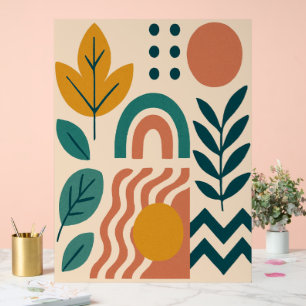 Boho moderne Abstrait Nature Wall Art