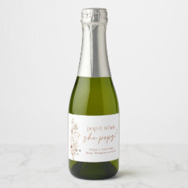 Boho Moderne Blumendusche Sparkling Weinkeller