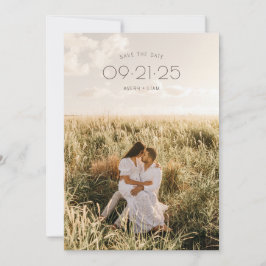 Boho Moderne Minimalistische, rustikale, neutrale  Save The Date