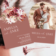 Boho Moderne Rosenholz-Foto-Tor-Hochzeit