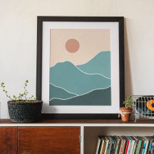 Boho moderne Wandkunst Print