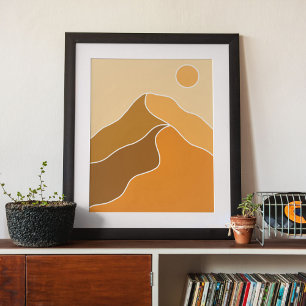Boho moderne Wandkunst Print, Value Poster Paper