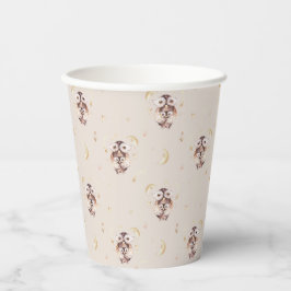 Boho Mommy and Baby Owl Pattern Baby Dusche Pappbecher