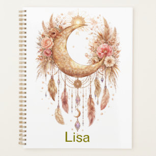 Boho Mond Mystische Stimmung Planer