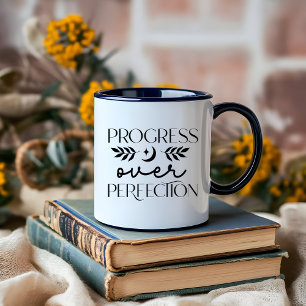 Boho Moon Black und Weiß minimalistisch himmlisch Tasse