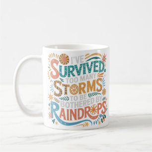Boho Motivierend Pastel Survivor Geschenk Kaffeetasse