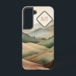 Boho Mountain Landscape Samsung Case Earthy Tones Samsung Galaxy Hülle<br><div class="desc">Give your Samsung phone a natural,  artistic touch with this boho mountain landscape design in soft earthy tones. Featuring warm neutrals and organic shapes,  this case captures the beauty of nature with a modern bohemian flair — perfect for outdoor lovers and free-spirited souls.  Monogram available.</div>