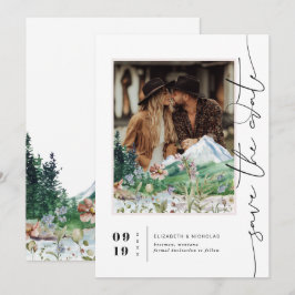 Boho Mountain Wildblume | FOTO SAVE THE DATE