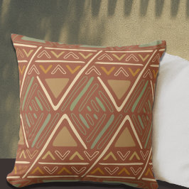 Boho Mudcloth Inspiriert Terracotta Kissen