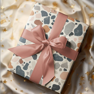 Boho Multicolor Terrazzo Geschenkpapier