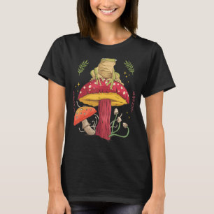Boho Mushrooms & Frosch Hütte Core Ästhetik Gobli T-Shirt