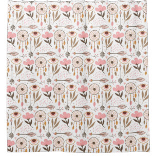 Boho Muster Duschvorhang