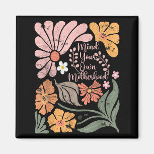 Boho-Muttertum Retro-Blumen-Muttertag Magnet