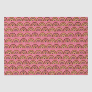 Boho Mystic Eye Rainbow Rose Hintergrund Seidenpapier