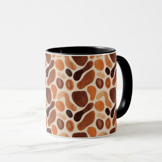 Boho-Natur-Formen-Tasse – Warme organische Farbpal Tasse
