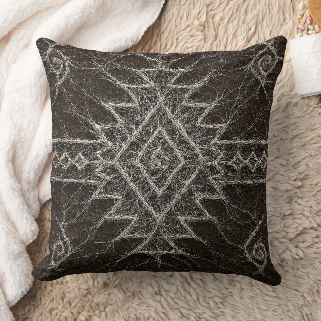 Boho Navajo Tribal Geometric Throw Pillow Kissen (Decke)