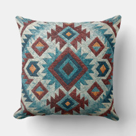 Boho Navajo Tribal Throw Pillow Kissen