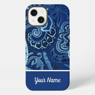 Boho Navy Blaues Bandana iPhone Hülle