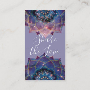 Boho Nebula Blüte   Mandala-Design Empfehlungskarte