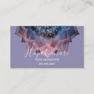 Boho Nebula Blüte Mandala-Design Visitenkarte