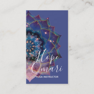 Boho Nebula Blüte Mandala-Design Visitenkarte