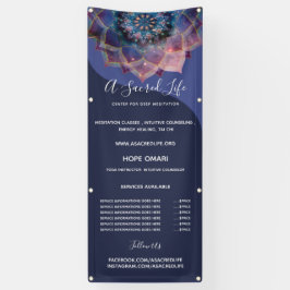 Boho Nebula Mandala, Mystik Banner