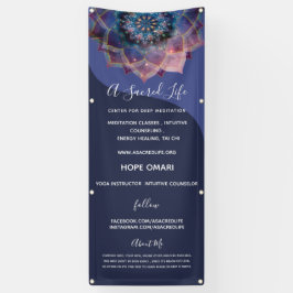 Boho Nebula Mandala, Mystik Banner