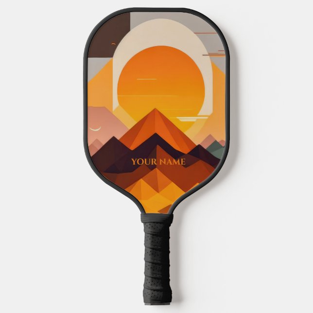 BOHO NEO GEO SUNSET PICKLEBALL SCHLÄGER (Vorderseite)