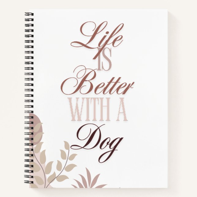 Boho Neutral Einfaches Notizbuch Journal  (Vorderseite)