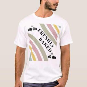 Boho Neutral Minimale Back-T-Shirt frisch geback T-Shirt