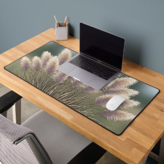 Boho Neutral Pampas Grass Illustration Schreibtischunterlage