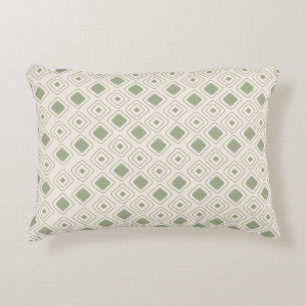 Boho Neutral Sage Tribal Geometrisches Aztec Muste Dekokissen