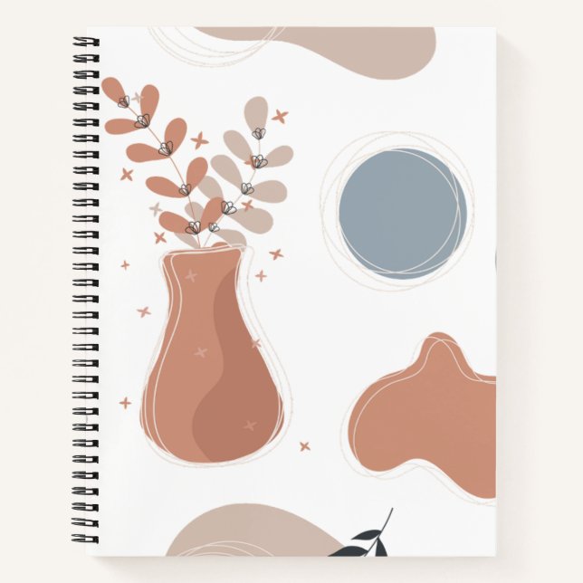 Boho Neutral	Sauberes Notizbuch Journal | Gartenze (Vorderseite)