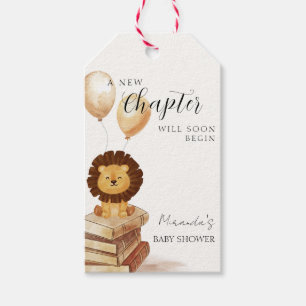 Boho New Chapter Wild Lion Balloon Baby Shower Geschenkanhänger