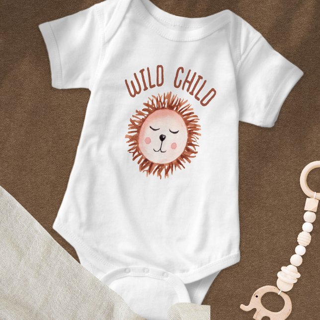 Boho Niedlich Lion Wild Child Baby Strampler (Von Creator hochgeladen)
