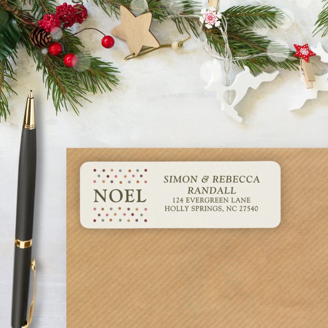 Boho Noel Rustikaler Landhausstil Einfaches Weihna (Perfect blend of festive, farmhouse, and personal for your Christmas mail this season.)