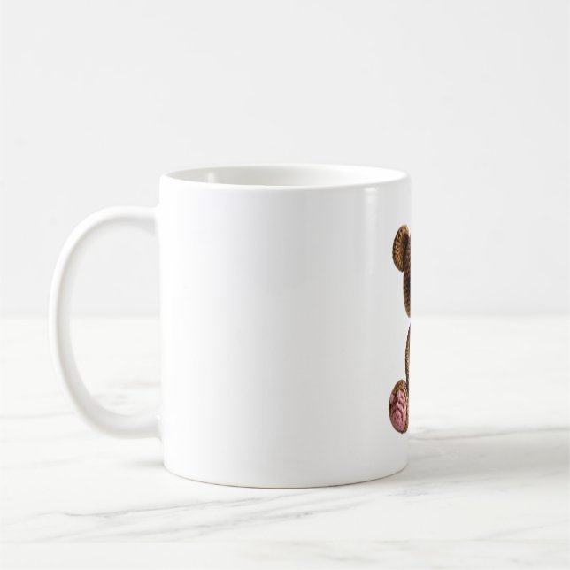 Boho Nursery Crochet Bear Art Kaffeetasse (Links)