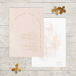 Boho-Oase Hochzeitsdetails Blush ID959 Begleitkarte
