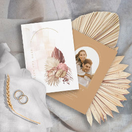 Boho-Oasen-Hochzeitsfoto-Vorlage ID959 Save The Date