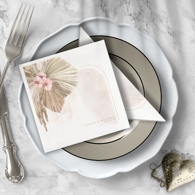 Boho Oasis Floral Arch Wedding ID959 Serviette (Von Creator hochgeladen)