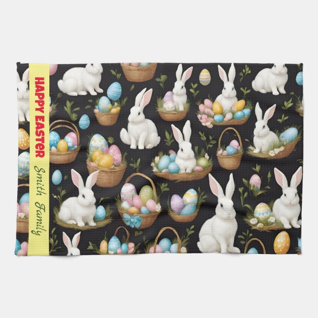 Boho Oaster Bunny Collection Geschirrtuch (Horizontal)