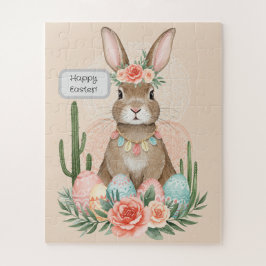 Boho Oaster Bunny Whimsical Pastel