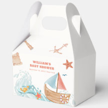 Boho Ocean Boy Adventure Sailboat Babydusche